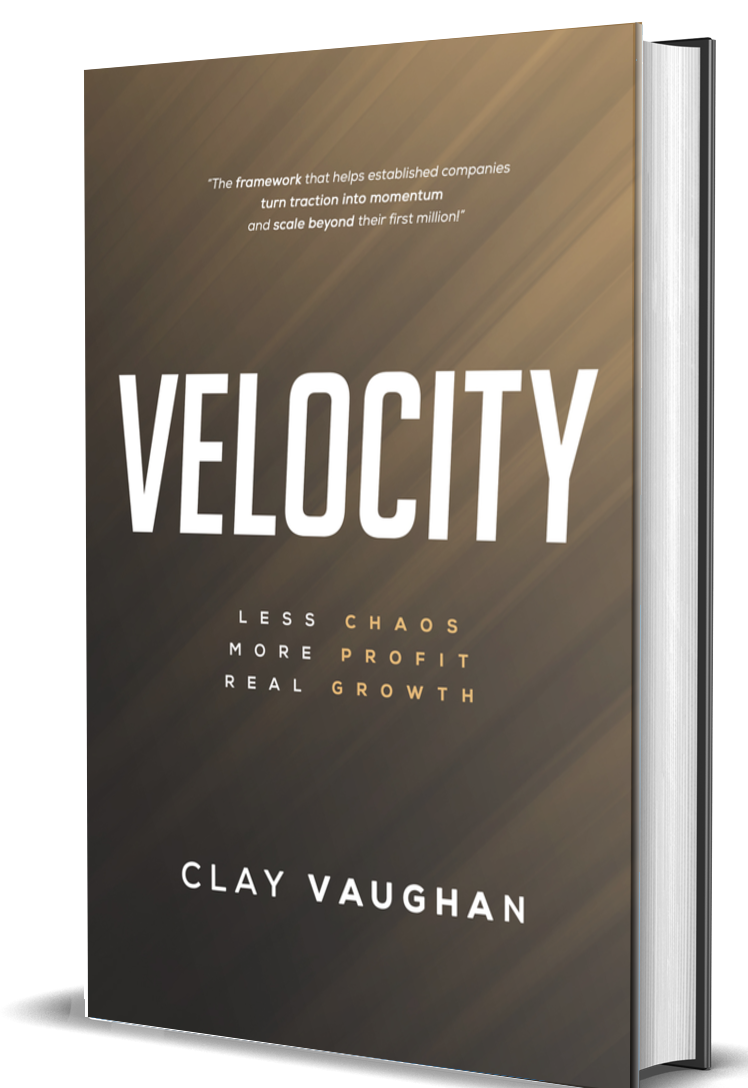 Velocity book by Clay Vaughan — 3D cover